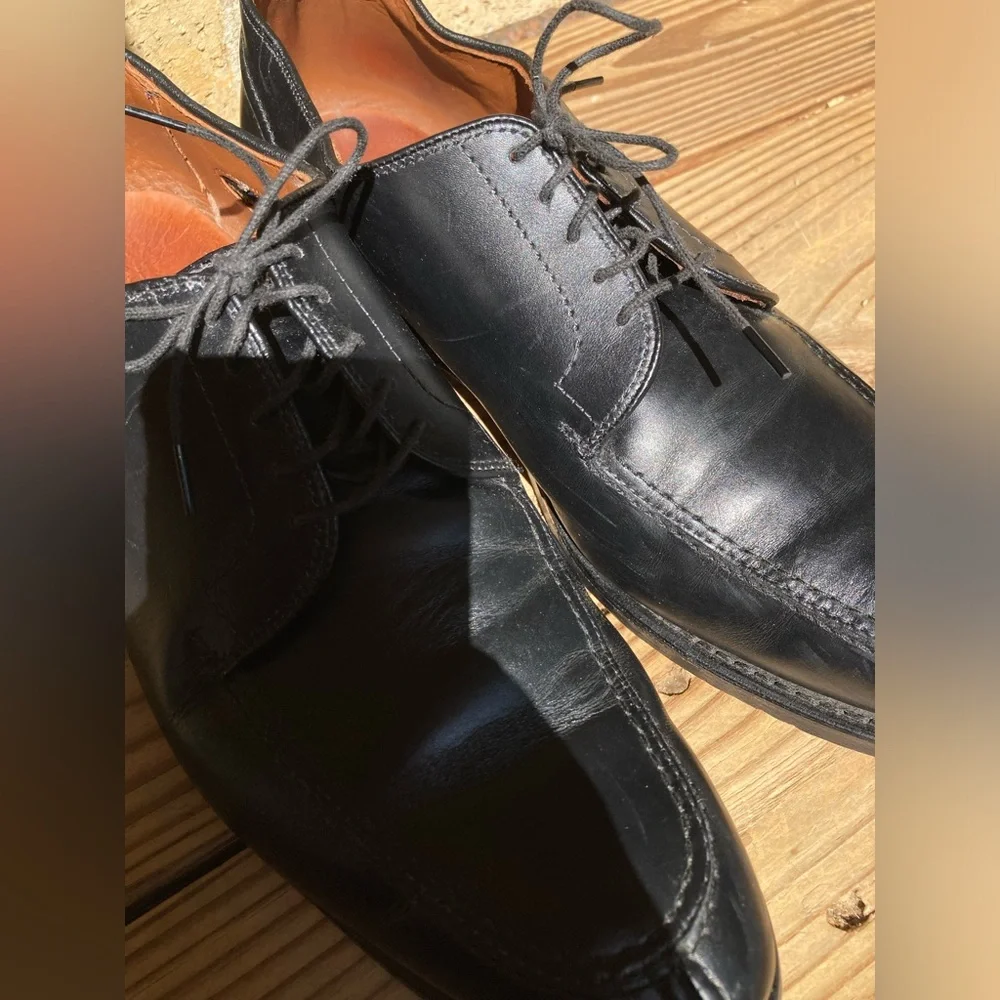 Allen Edmonds Watson Leather Derby Shoes Black Leather Dress Shoes